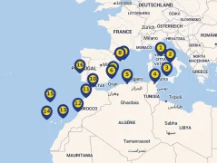 Mapa plavby