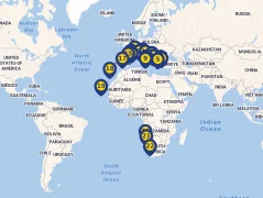 Mapa plavby