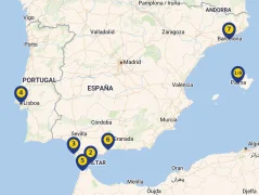Mapa plavby