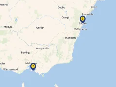 Mapa plavby