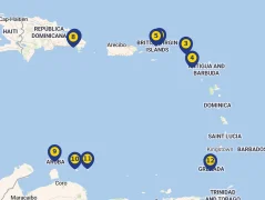 Mapa plavby
