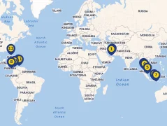 Mapa plavby