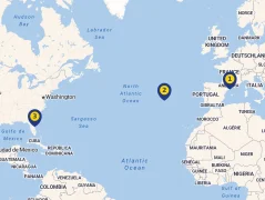 Mapa plavby