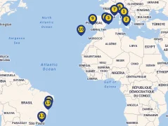 Mapa plavby