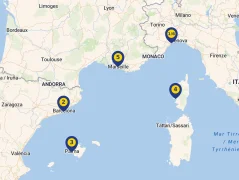Mapa plavby