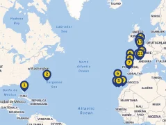 Mapa plavby